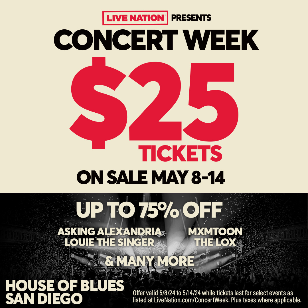 🎉 Concert Week is HERE! Grab your $25 tickets now through May 14th! Main Hall Shows: livemu.sc/3QDIUIx Voodoo Room Shows: livemu.sc/4acha4o