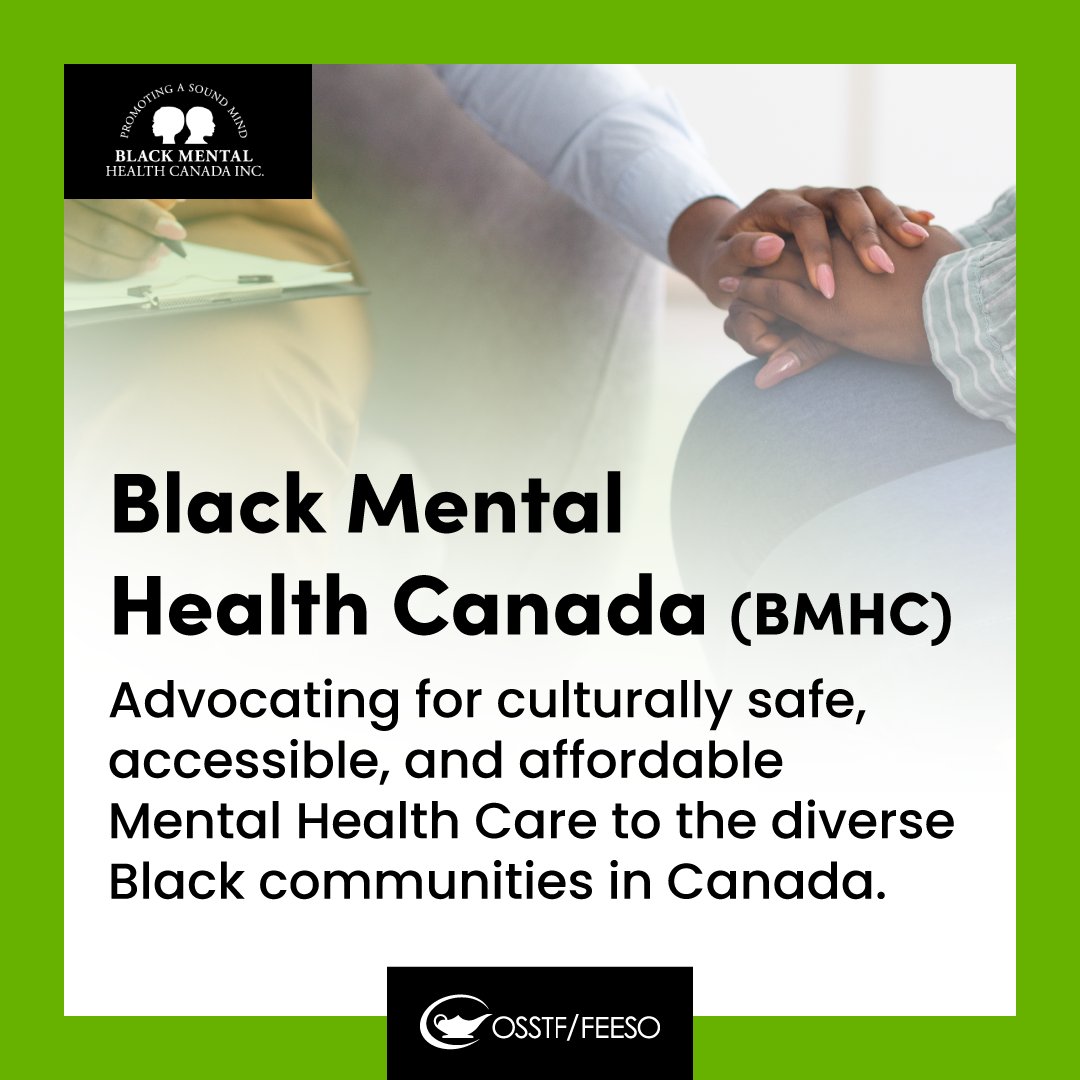 This #MentalHealthWeek, check out @BMH_Canada, an important organization that works to improve the mental health & well-being of Black individuals & communities in Canada by advocating for culturally competent mental health services & promoting community education & empowerment.