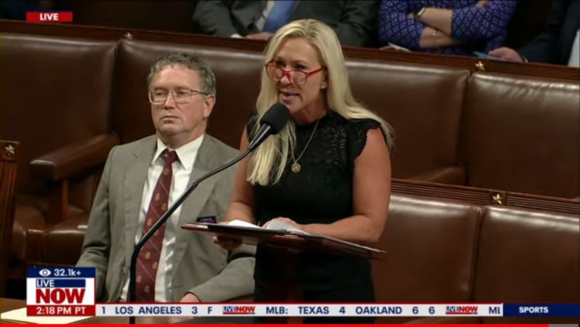 Republicans and Democrats in the US House overwhelmingly rejected the effort to oust @SpeakerJohnson. The motion to vacate was put on the floor by GA Rep. @mtgreenee. @FOX4 @livenowfox