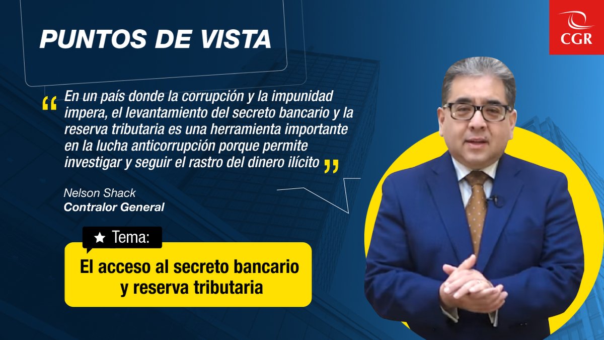 Hoy en #PuntosdeVista | 🧐 El contralor @NelsonShackPeru expone la importancia del levantamiento del secreto bancario y la reserva tributaria como herramienta para la lucha anticorrupción. 🔴 Mira el programa completo aquí: bit.ly/4b94pJo