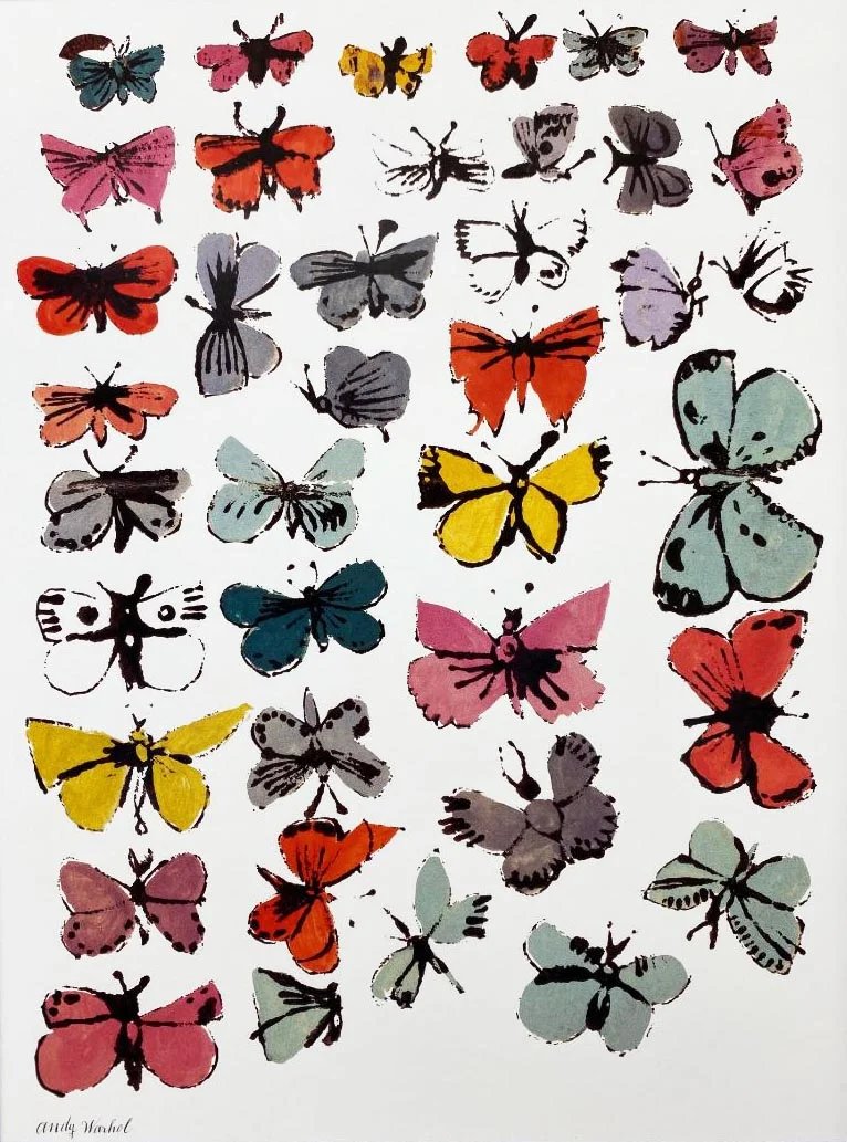 Andy Warhol 'Butterflies' 1955