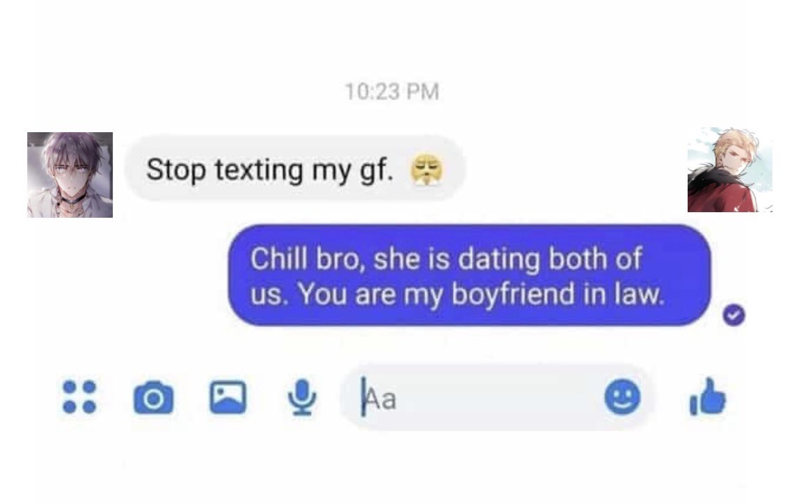 callipennys's tweet photo. Found this meme and instantly thought of these two 😭😂

Callisto would 100% say this if he was feeling more sarcastic than possessive in the moment LMAO https://t.co/7yjzN3rhij