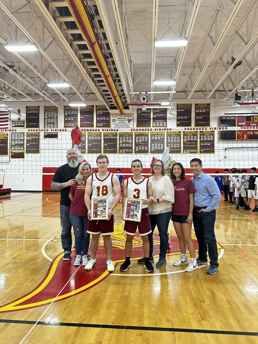 Congratulations to our Boys Volleyball Seniors: Evan Estrella Emerson Donnell Thank you for all you given to this brand new program and best of luck with your future endeavors!