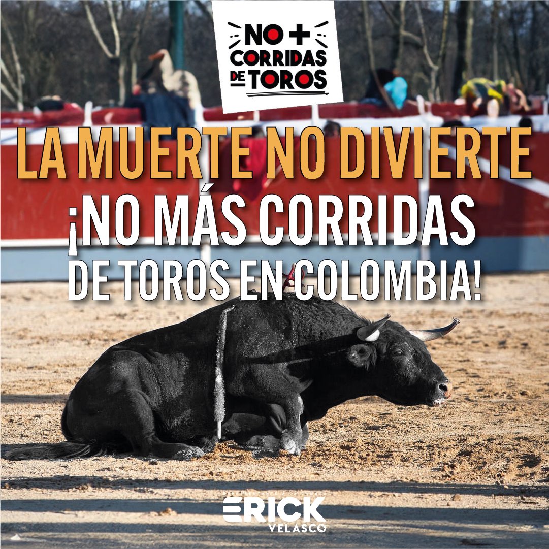 🐂| No más toros sometidos a tortura pública ni a sufrimiento extremo. 
¡El dolor no es diversión! 
#NoMásOLE.