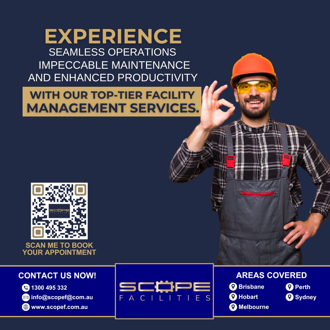 Top-tier facility management now attainable with Strataguide!

#ScopeFacilities #FacilitiesManagement #PropertyMaintenanceInAustralia #PropertyManagement #GardeningServices #Maintenance #ElectriciansinAustralia #GardenersinAustralia #PlumbersinAustralia