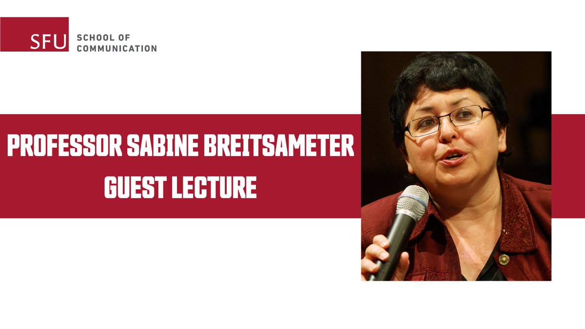 Join us on May 17th for a guest lecture by professor Sabine Breitsameter titled “Five reasons to revisit Schafer’s The Tuning of the World: Reflections on the future viability of soundscape and acoustic ecology”. More info/registration: eventbrite.ca/e/reflections-…