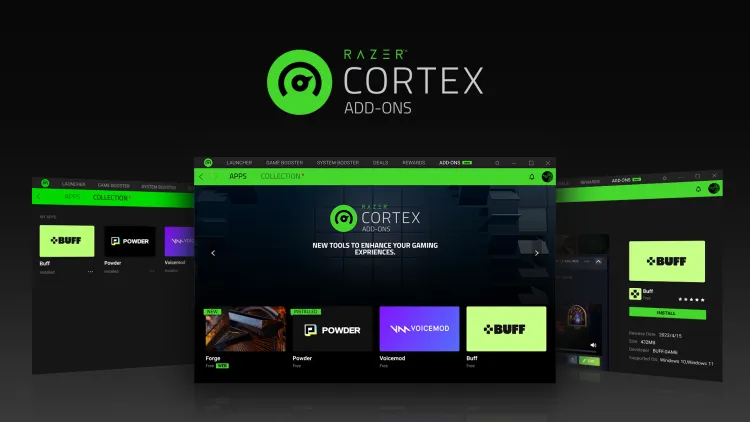 We are excited to announce that @Forge has been selected by @Razer as one of 5 Startups added to the Cortex Add-Ons ecosystem!

Razer Cortex is a PC app that millions of gamers use to boost PC performance when gaming. Now, they're adding apps like Forge to their marketplace to