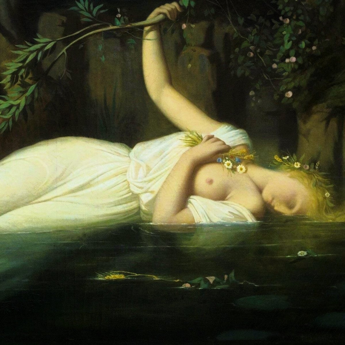 Ophelia. (1851) Léopeold Burth. (1823-1860)🖌️🌹