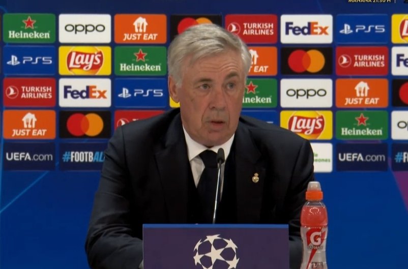 🎙| Ancelotti: 'Bayern complained about the offside? OK, then we complain about the cancelled goal of Nacho and Kimmich. Kimmich dived.'