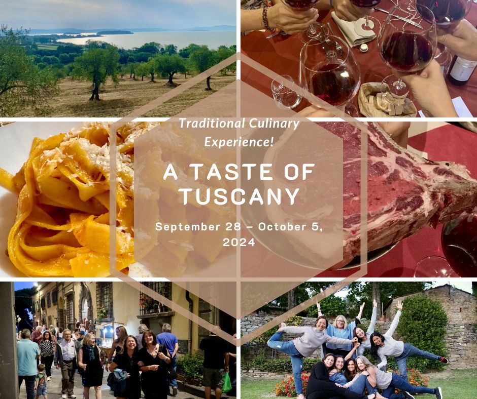 🍷🌿 'A Taste of Tuscany' Culinary Adventure awaits! 🇮🇹✨
#ATasteofTuscany #Tuscany #CulinaryAdventures #ItalianFood #FoodTour #Travelgram #FoodieTravel #CookingClass #ItalyTravel #HiddenGems #TravelFriends #GoodCompany #LuxuryTravel #TravelGoals 
buff.ly/49t7z92