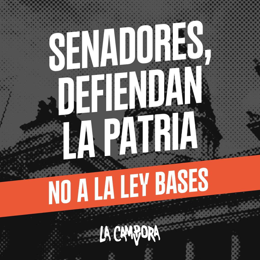 la_campora's tweet photo. #NoALaLeyBases https://t.co/U9gxrNsZ4U
