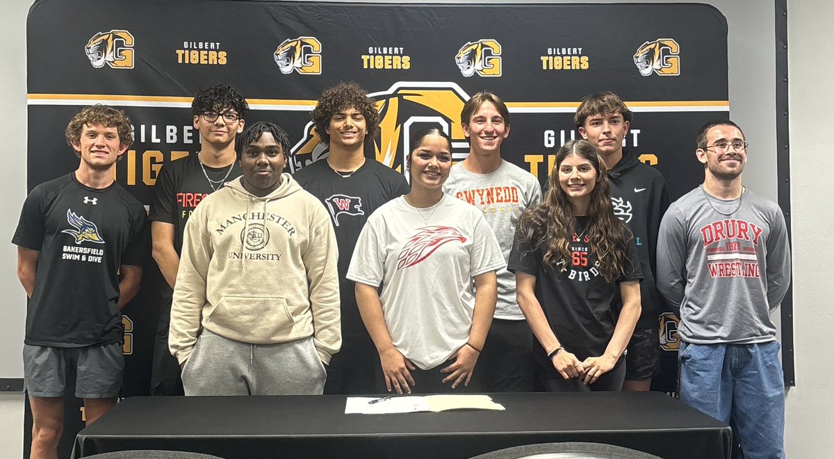 Congratulations and best of luck to our student-athletes that were recognized at today’s college signing day event. We are super proud of Adrienne, Brayden, Dominic, Mason, Meisha, Sylence, Tanner, Tommy, and Torrey! 🐯🏐🤼‍♂️⚾️🏊‍♂️🏀🏈 #TigerStrong #OnceATigerAlwaysATiger