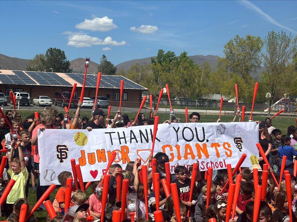 Students at Fritsch Elementary were swinging for success with their participation in the @SFGiants @juniorgiants initiative. Fritsch Elementary was the only school in the state of Nevada to participate in the program. carsoncityschools.com/news/News_Rele…