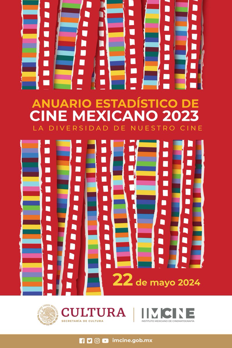 ¡Ya viene el Anuario Estadístico de Cine Mexicano 2023!✨📊