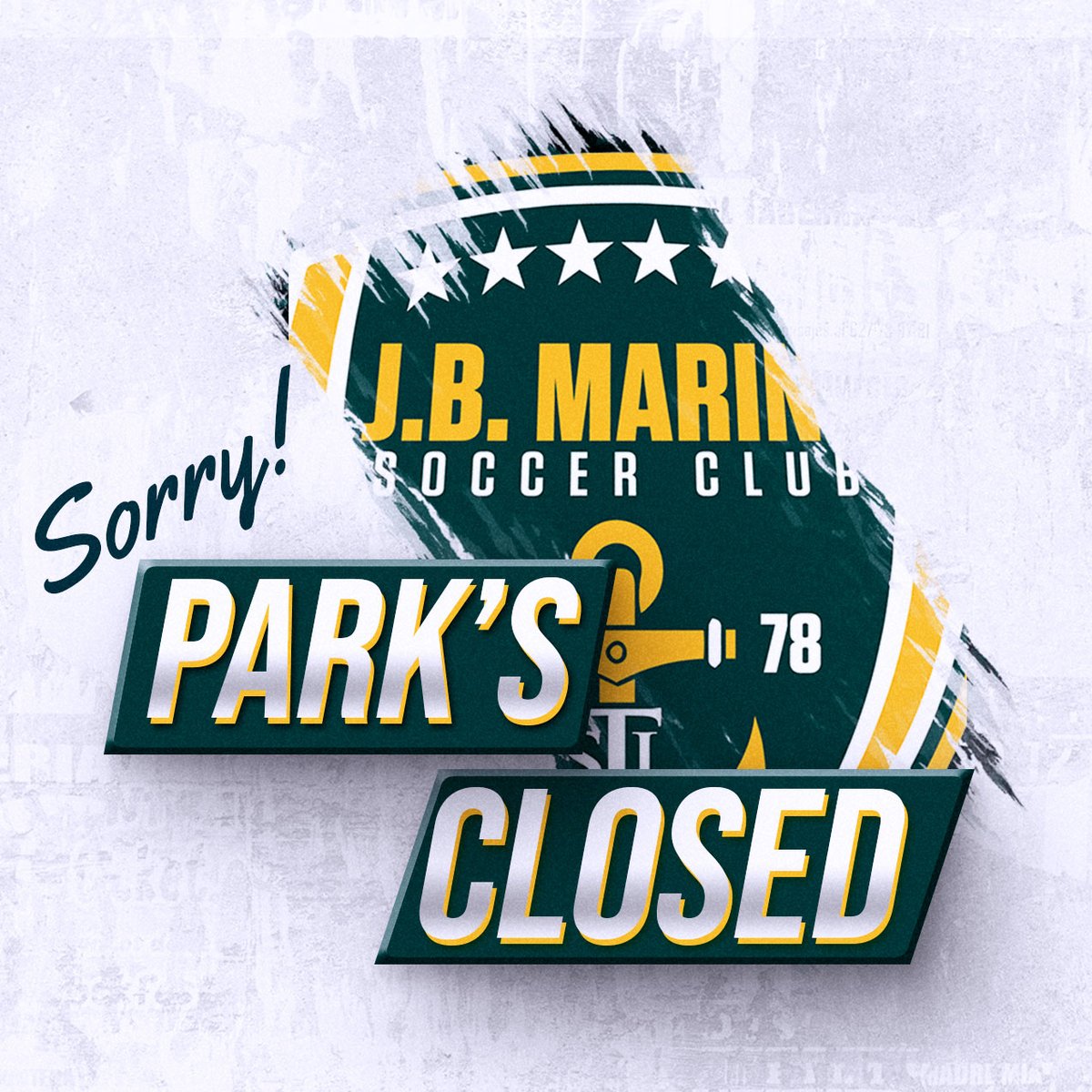 Sorry! Due to weather ⛈️in the area the Creve Coeur Park Soccer Complex is closed for all activities this evening - 5/08/2024. Check out our website at bit.ly/JBMarineIDSess… for rescheduled ID sessions.