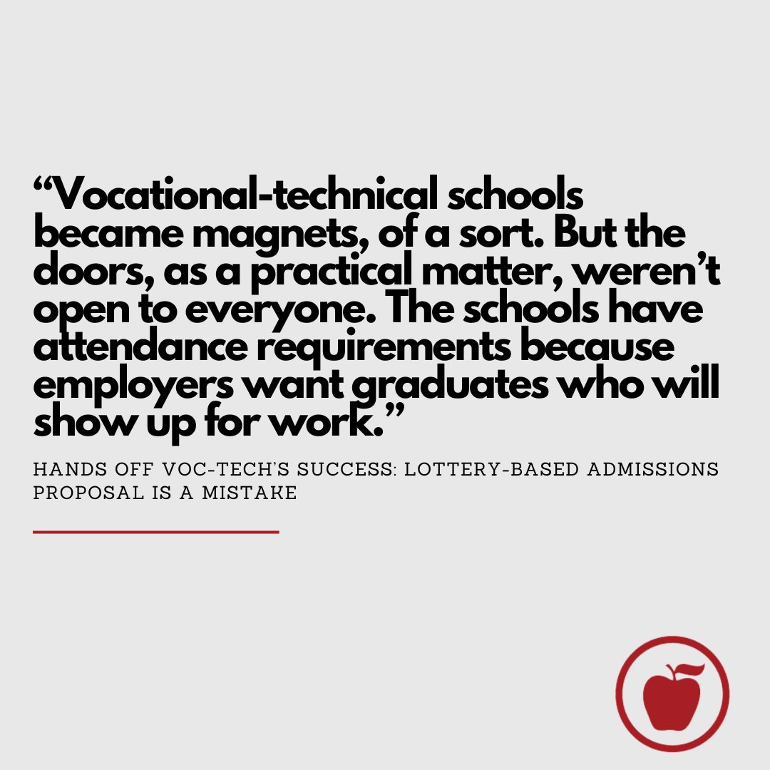 PioneerBoston's tweet image. Vocational-technical education plays a vital role in preparing students for the workforce. #VocTech #Education #WorkforceWednesday 
pioneerinstitute.org/featured/study…