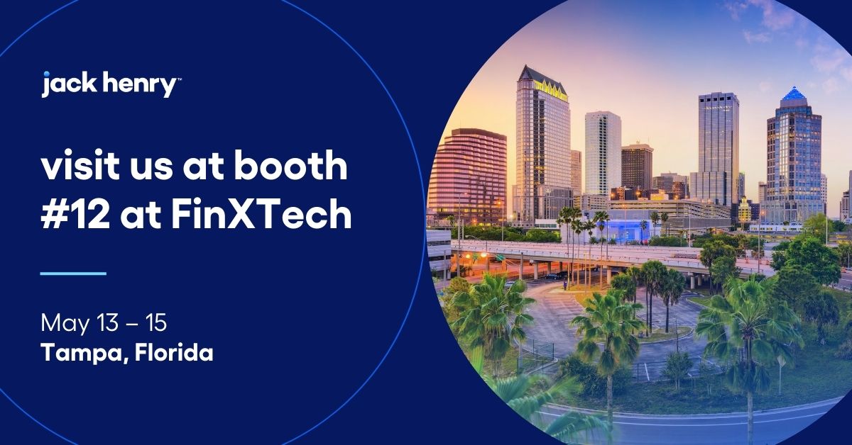 Can't wait to see everyone next week at FinXTech in Tampa!  Stop by booth #12 to learn how Jack Henry strengthens connections between financial institutions and those they serve. #FXT24