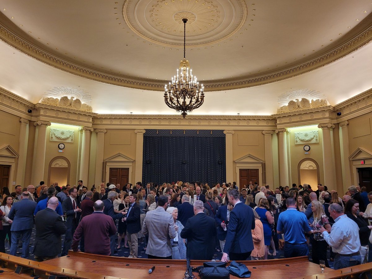 Packed house for The @ESOPAssociation's opening & Congressional reception for #TEANational24, in the historic House Ways and Means Committee Room! Thanks @WaysandMeansGOP for the use of this amazing space!