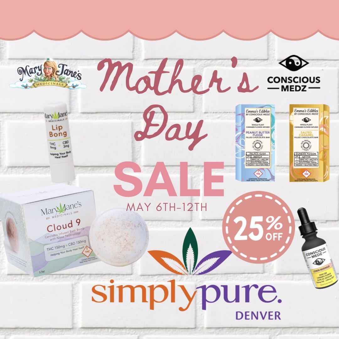 Currently underway! Spoil yourself or the mothers in your life with 25% off Mary Jane Medicinals and 25% off Conscious Medz! Explore our range of tinctures, chocolates, bath bombs, and more—all at fantastic prices for your wellness needs! ❤️🍃 #blackowned #womenowned #vetowned