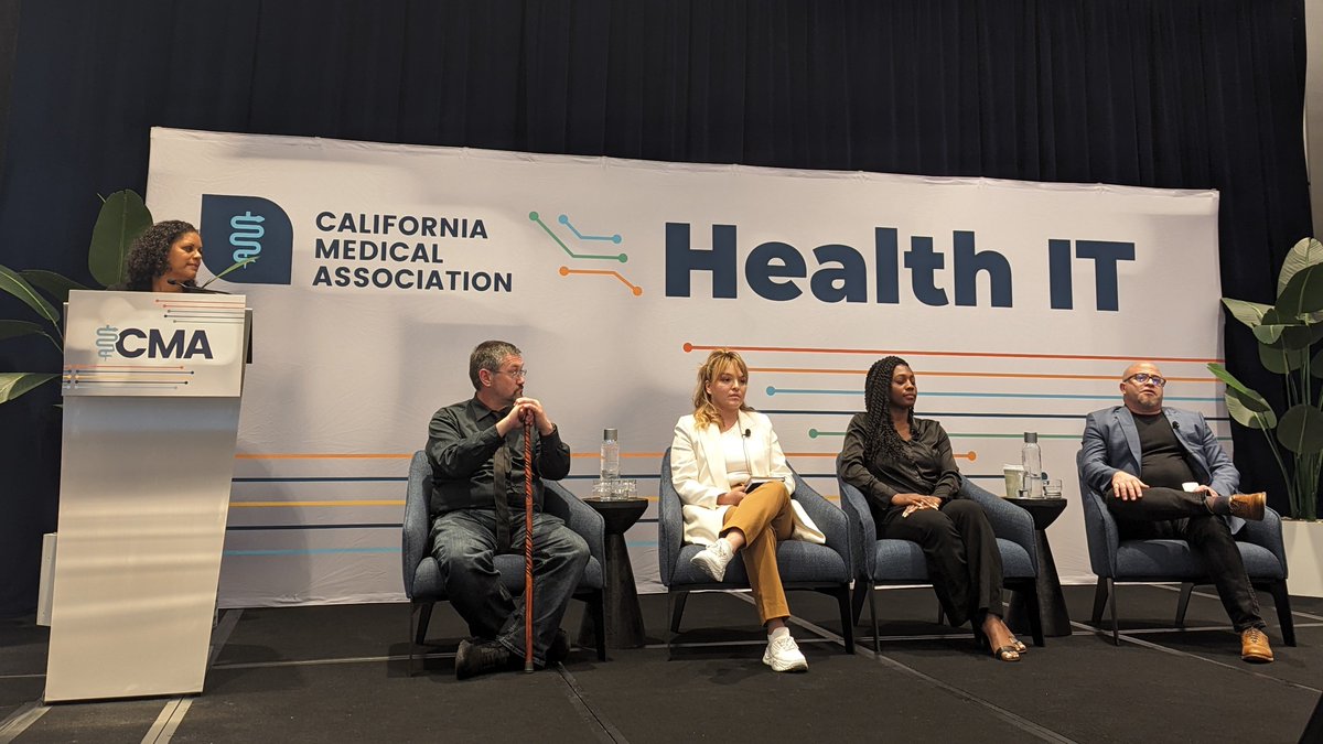 Our final panel for #CMAHIT24 sharing their lived experiences within California's health care safety net:
☑️ Joe Calderon (@UrbanAlchemyUA)
☑️ Christy Celis Puga (@ZocaloHealth)
☑️ Akiera Gilbert (@TheProjectHEAL)
☑️ Charles Gordon, Samaritan Member