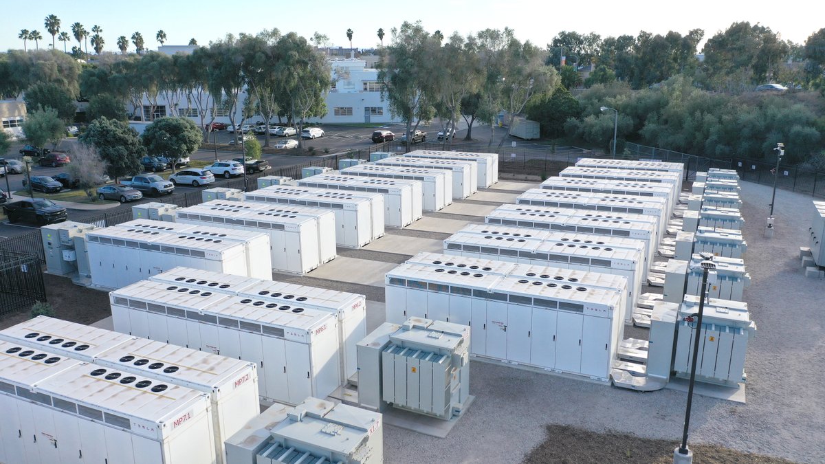 60MW / 160MWh of Tesla Megapacks at @GridStorLLC's site in Goleta, CA are now Santa Barbara County's largest power resource, surpassing the local peaker plant This battery storage system bolsters grid reliability for the region and supports California's transition to renewables…