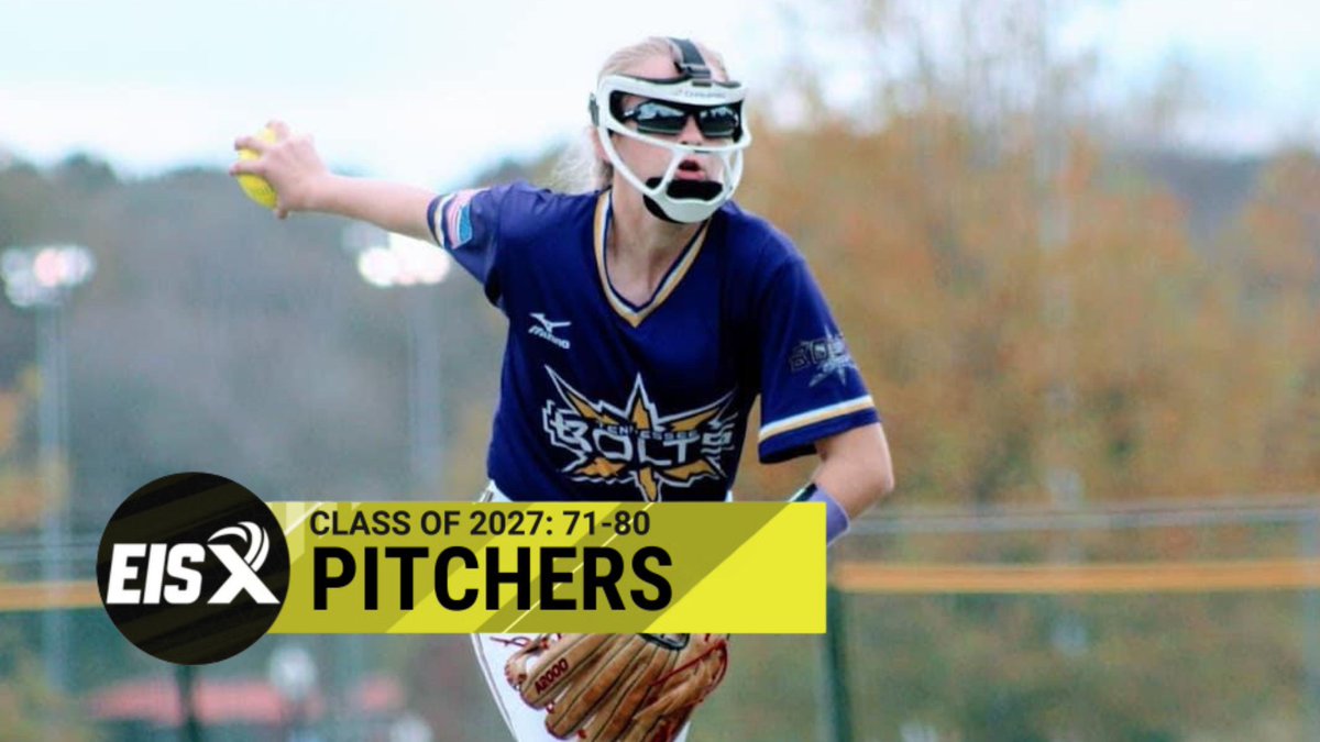 Extra Elite 100 Pitchers! Extra Inning Softball is honored to highlight the top players in the nation for the Class of 2027 with our Extra Elite 100 rankings for pitchers ranked 71-80 shorturl.at/fuzH6