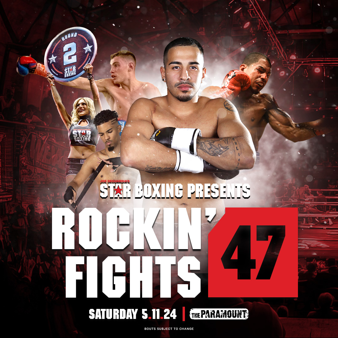 TICKETS AVAILABLE NOW - Don’t miss your chance to witness the adrenaline-packed bouts of Rockin’ Fights 47. Secure your spot in the excitement!  Click link for tickets ticketmaster.com/joe-deguardias… @TheParamountNY @Elgallodanny @KO_king98