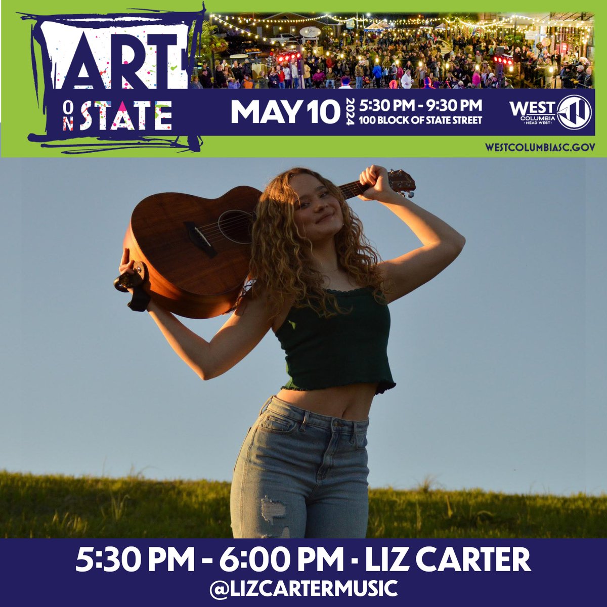 🔦Lineup spotlight!🔦 The 6th Annual Art on State has three AMAZING sets playing throughout the evening. 🎶 Lucky Pocket Band: 7:30 PM - 9:30 PM 🎸 Civil Remedy: 6:15 PM - 7:15 PM 🎤 Liz Carter: 5:30 PM - 6:00 PM ℹ️ facebook.com/events/1484976… 📅 Friday,May 10, 5:30 - 9:30 PM