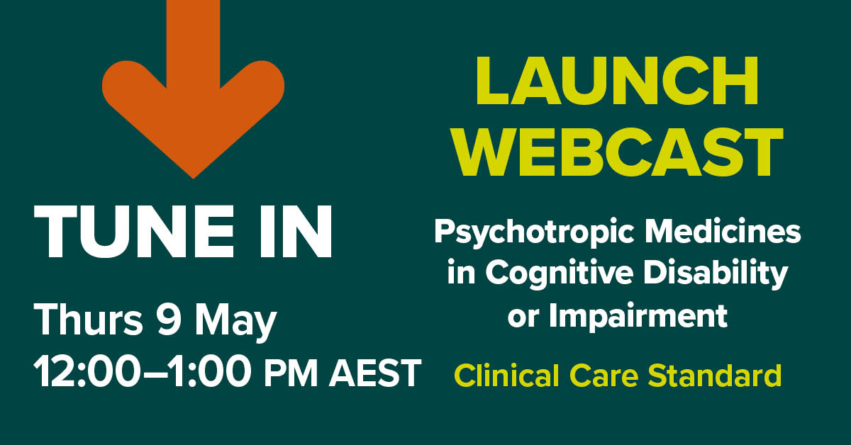 TUNE IN TODAY | Learn about the new #PsychotropicMedsCCS. Watch our webcast discussion with experts from #agedcare and #disability.

Visit: safetyandquality.tv/psychotropics-…

#PsychotropicMedsCCS