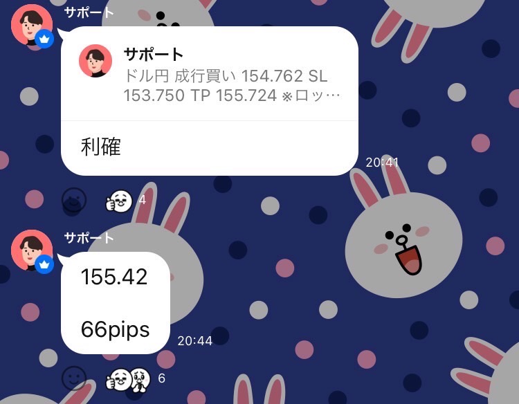 66pips利確しました。
参加された皆さんおめでとうございます。

5月もいい感じに取れてますね。
かなりプラスになった方が多いのではないでしょうか？

無料でこの配信はありえないので、グループ入らないのは勿体無いです。