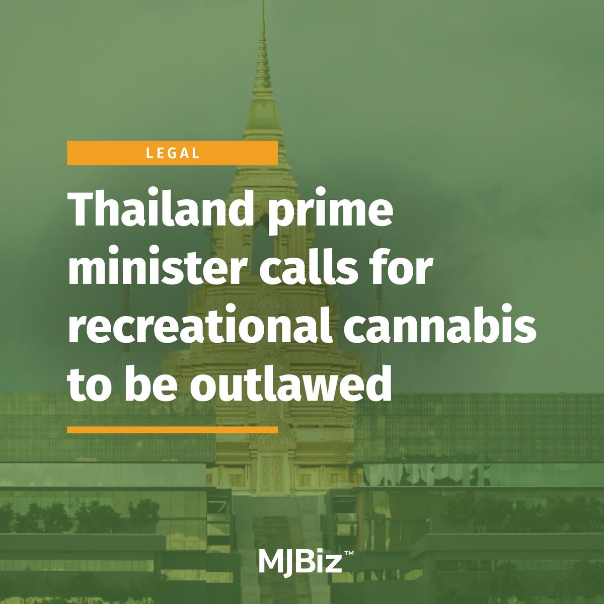 #Thailand Prime Minister Srettha Thavisin is calling on the nation’s health ministry to reclassify recreational #cannabis as an illegal substance. Read the story here: bit.ly/3yfse3O (Photo by Apicha/stock.adobe.com)