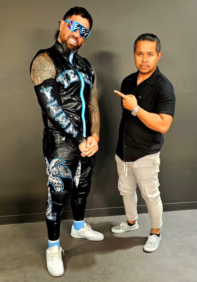 Sarath Ton crated Jey Uso’s gear for WWE Backlash 🔥