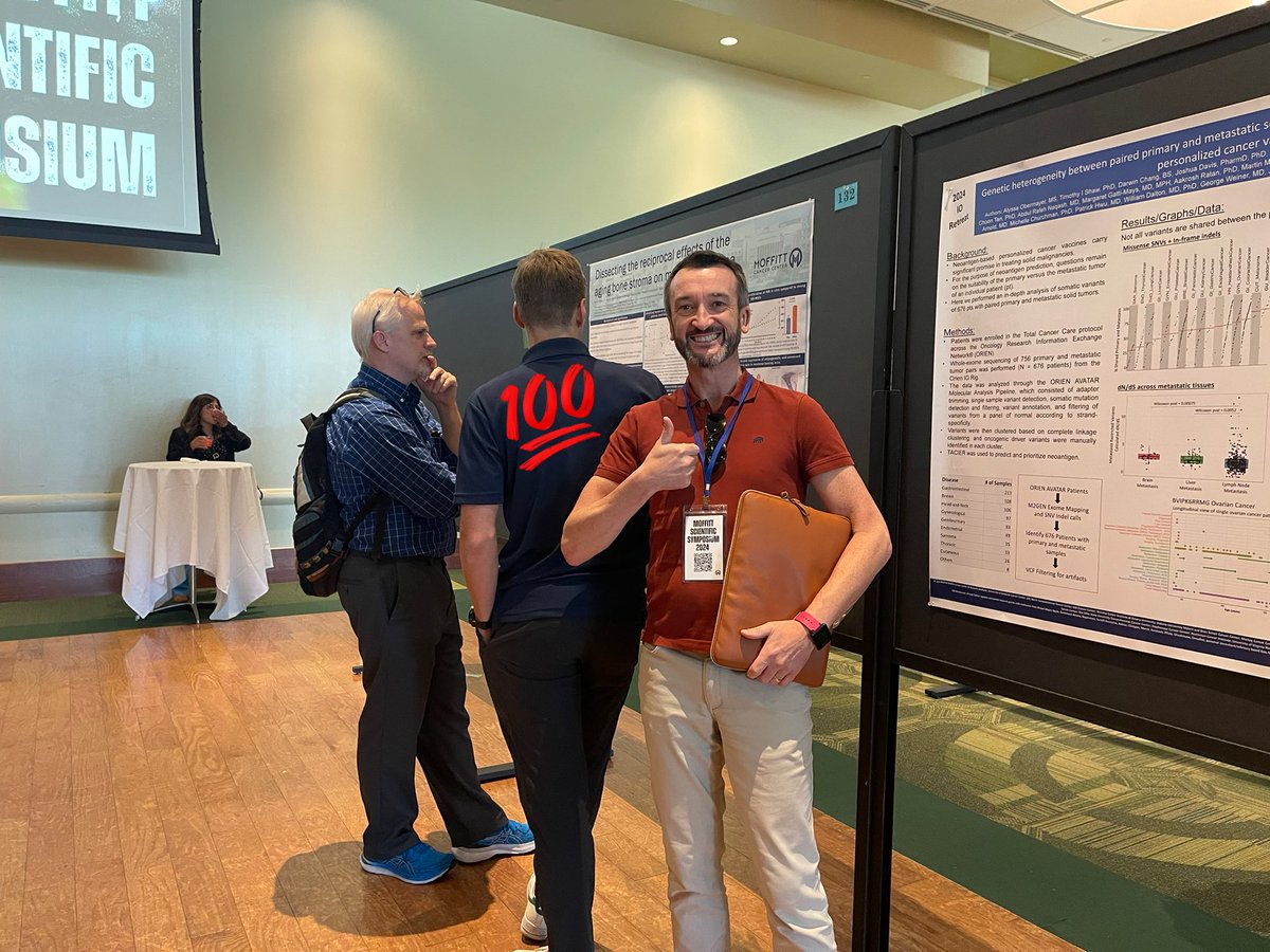 Karl Nyman @CancerBiol_PhD @knyspy 🇸🇪 (too busy to notice me!) presenting his emerging work on myeloma and the aging stroma at the @MoffittNews symposium that includes provocative spatial transcr. data 🤩#MoffittScientificSymposium