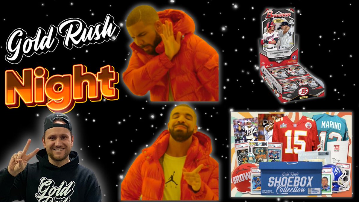 BuckCityBreaks's tweet photo. 🚨WE ARE LIVE🚨

It's Gold Rush Night in the BCB Break Studio 🔥

📺 tune in and chat https://t.co/OlW69TEebY

🛒 shop spots at https://t.co/KZ41EKmTVD https://t.co/yBsZ2v8dV6