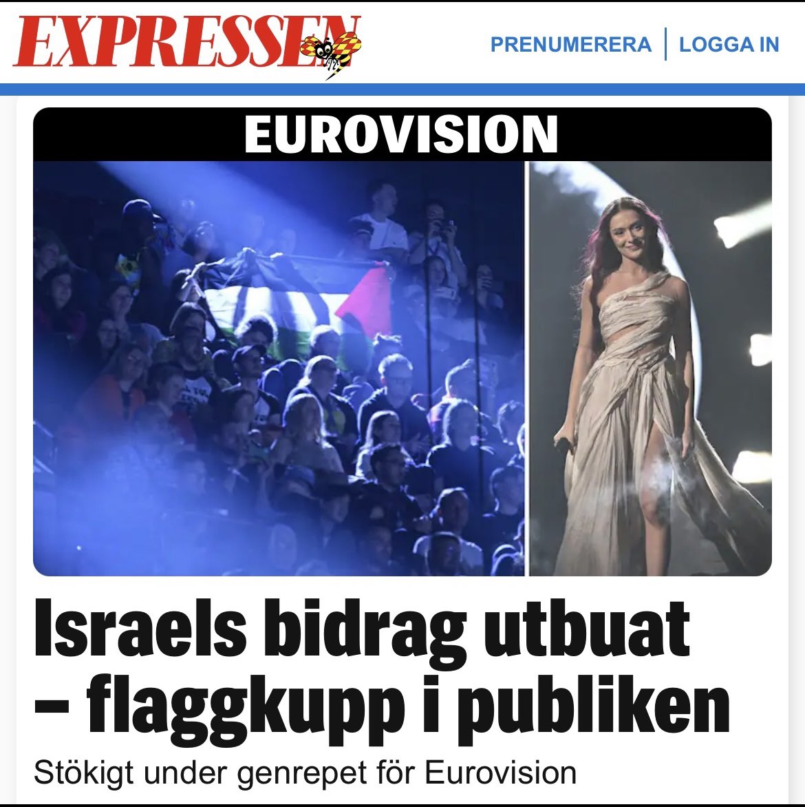 Jag har aldrig röstat i Eurovision tidigare. Men nu har jag bestämt mig för att rösta på Israel och hoppas att fler är villiga att göra detsamma. Låt inte de antisemitiska 🐖🐖komma undan med detta.
