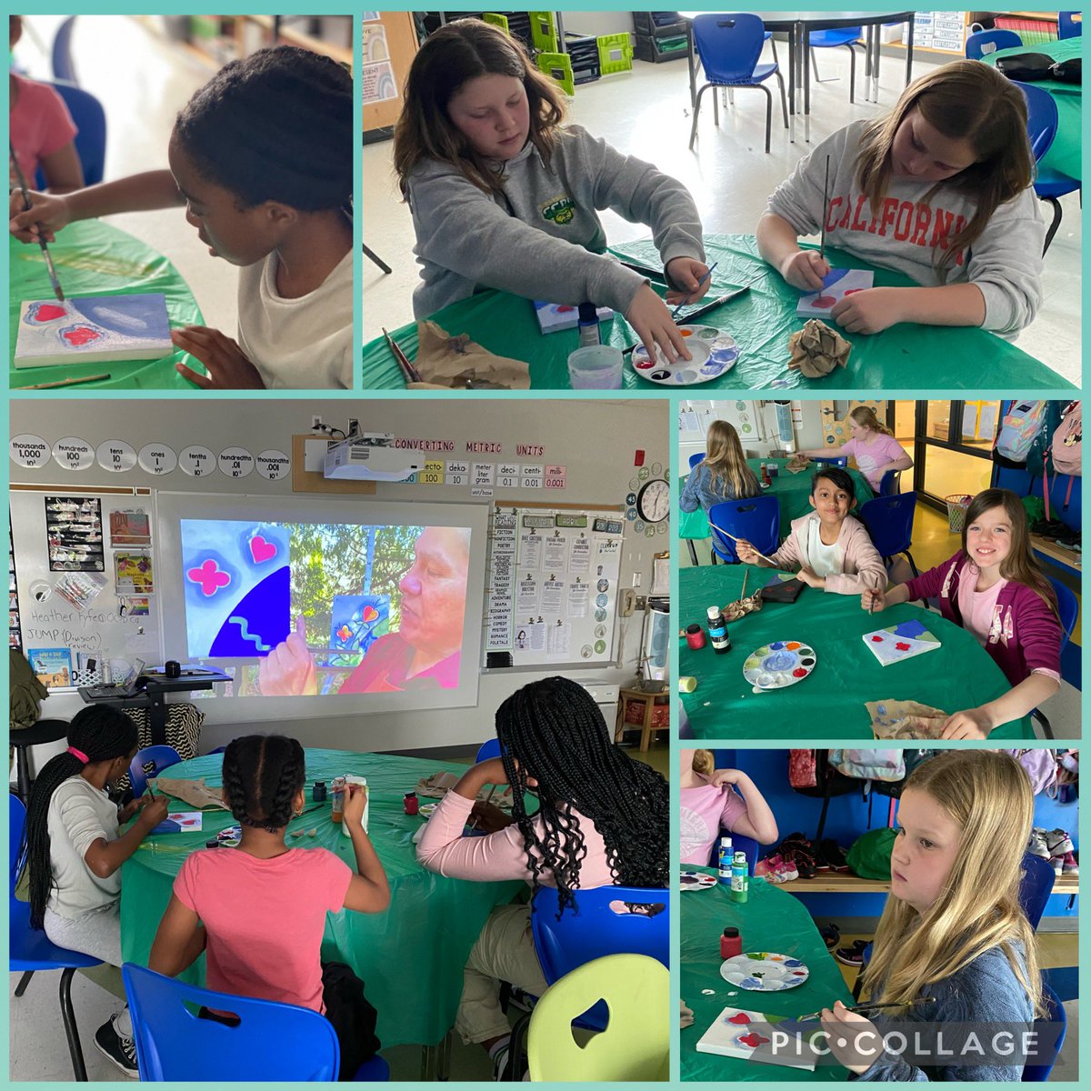In the @StDominicOCSB Visual Arts Club we watched a recording of the artist Moses Lunham, from Kettle & Stoney Point First Nation. He taught us how to create a painting inspired by Turtle Island 🌎 @ocsbindigenous #ocsbEarth #CEW2024 #ocsbArts @MrsChampigny