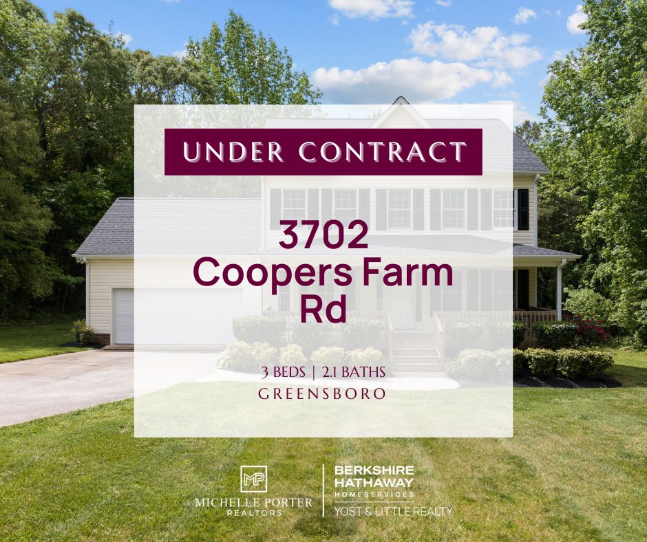🚨 Under Contract! 🚨

3702 Coopers Farm Rd, Greensboro is now under contract with multiple offers in just 4 days! 🏠🎉 Check out the listing for details, price, photos, and a 3D tour: myre.io/0ts8jgA1bJvp

#UnderContract #QuickSale #RealEstateSuccess