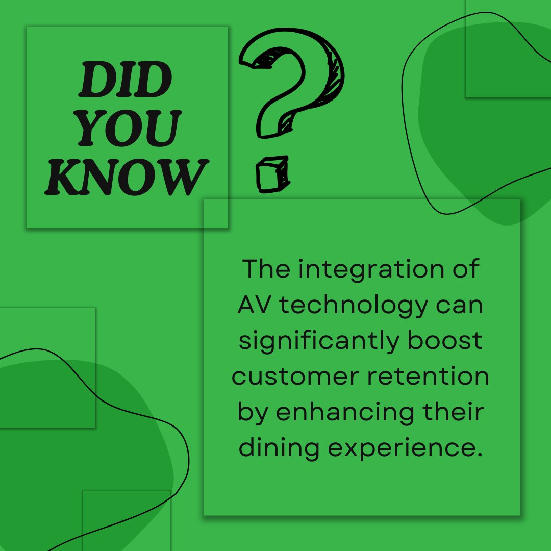 CrunchyTek's tweet image. Crunchy Tech specializes in seamlessly integrating indoor and outdoor AV systems to captivate any audience. 

Elevate your restaurant&apos;s atmosphere with our audiovisual solutions that enhance the dining experience.

#RestaurantTech #AVSolutions #CrunchyTech