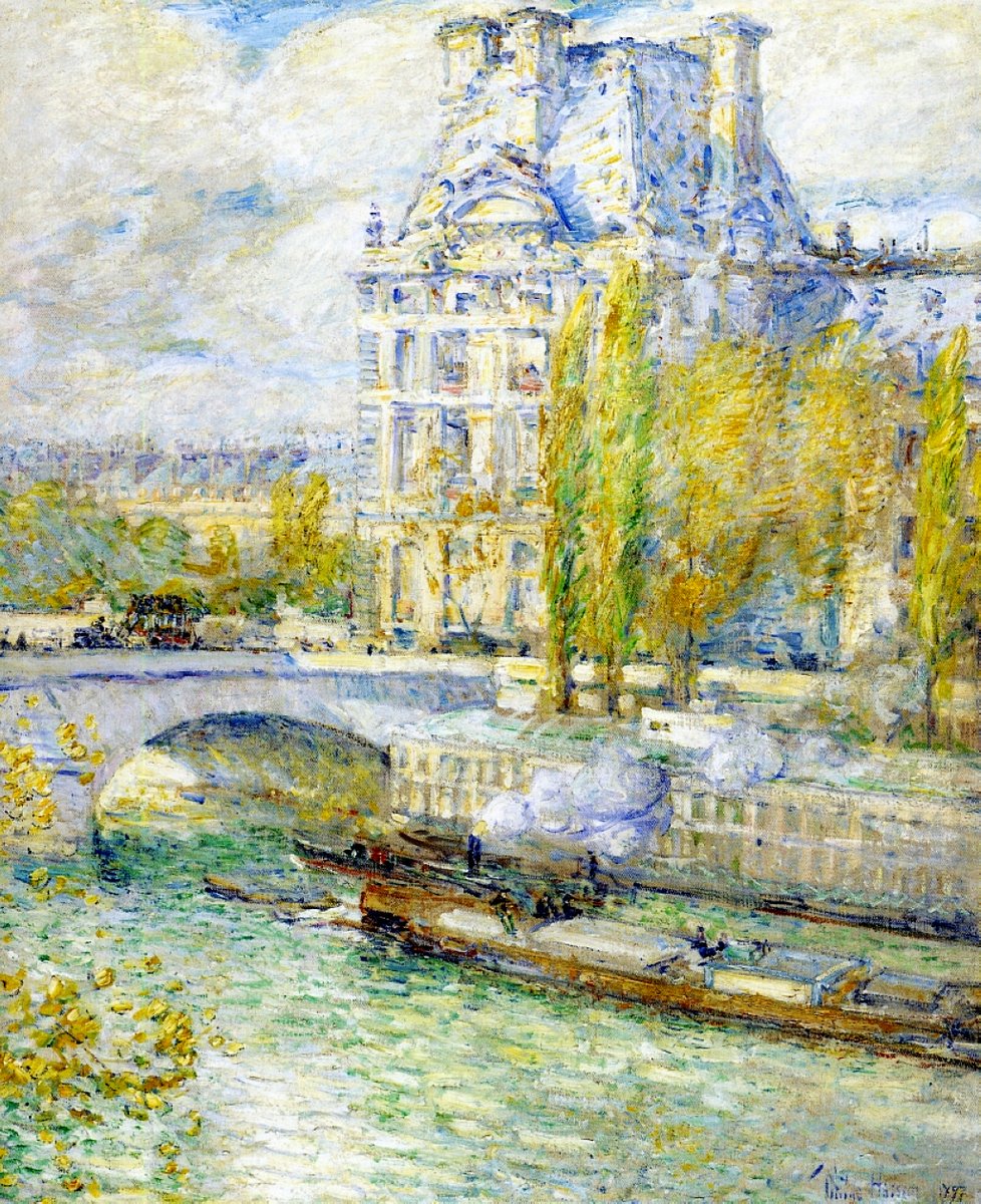 Louvre by Childe Hassam