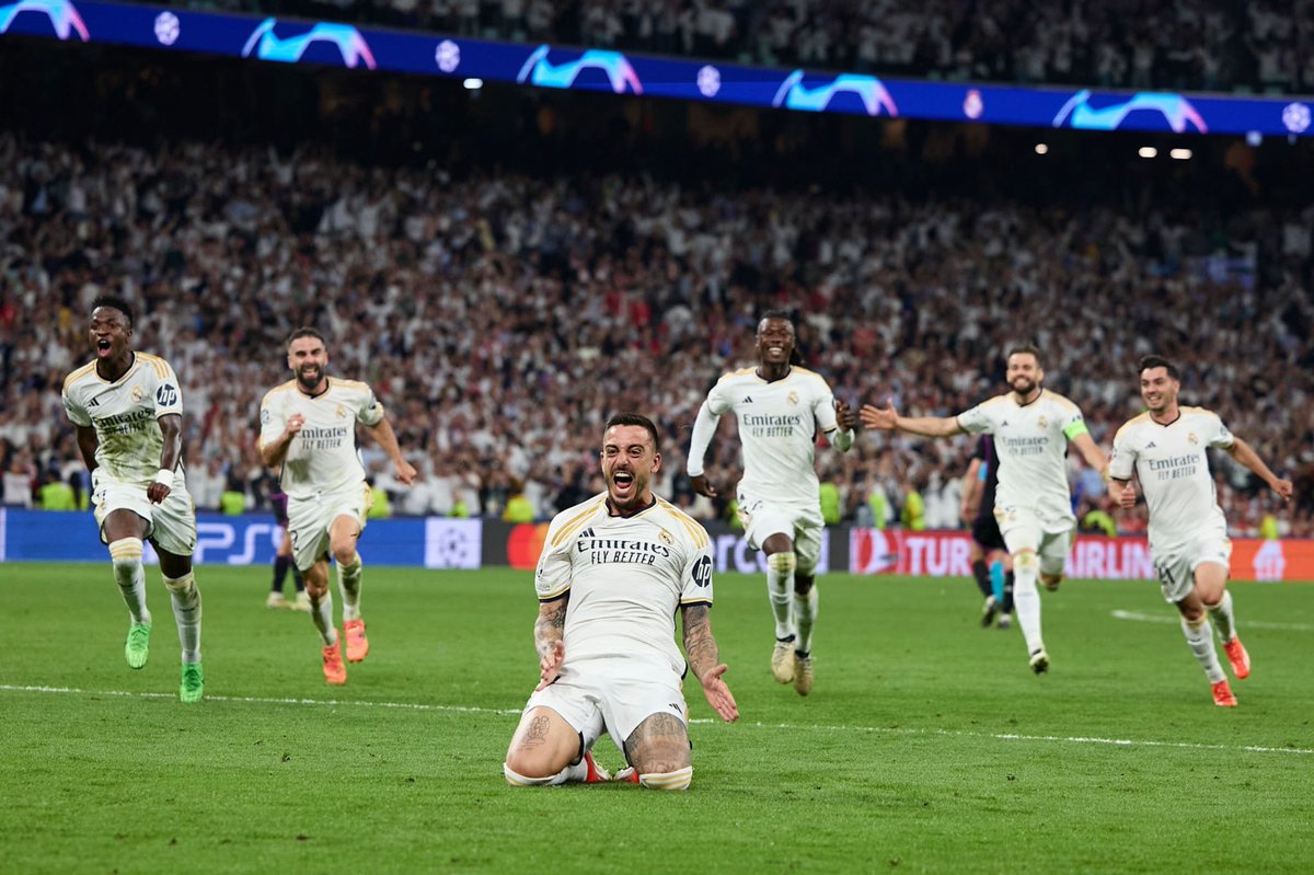 Elle est incroyable cette photo… Rois 🤴 d’Europe. 
Rois de de la résilience. #HalaMadrid
