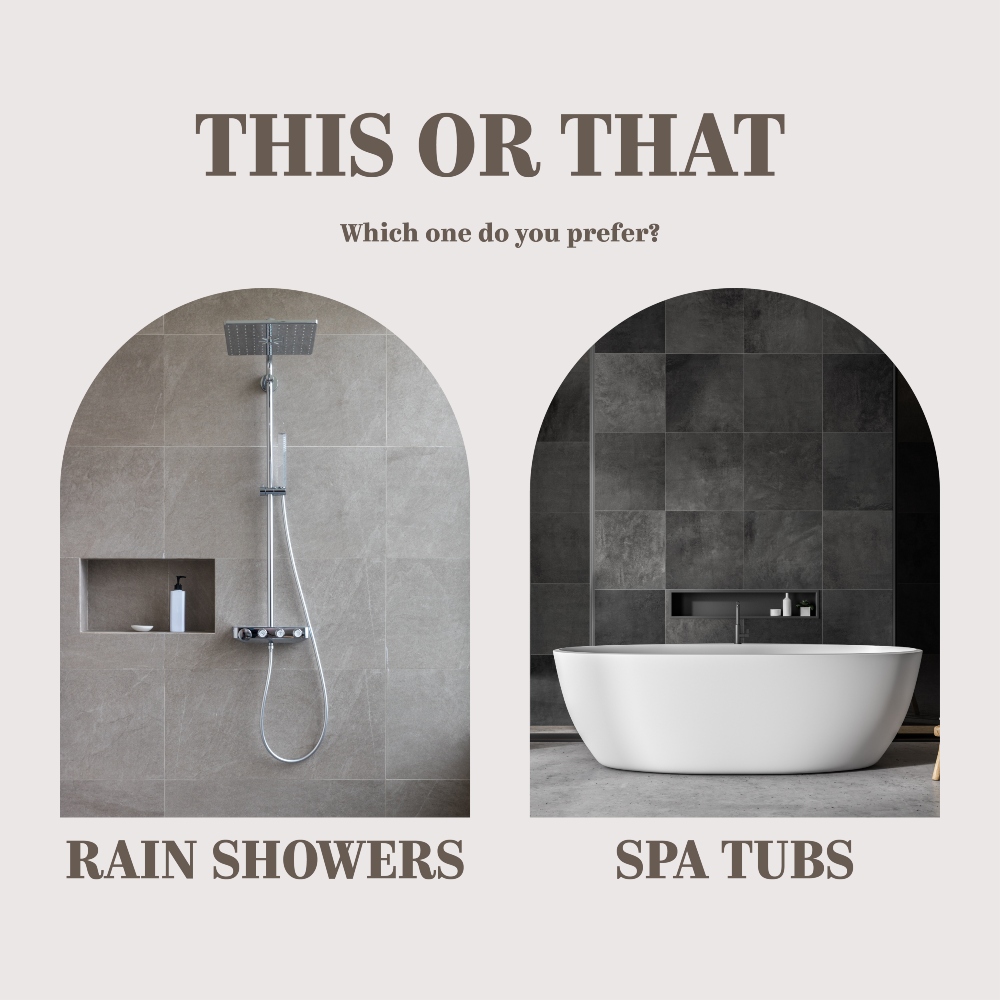 Do you prefer rain showers or spa tubs? Both are very popular! 269-830-1470 #juliesellshouses #kalamazoorealtor #ilovewhatido #jaquarealtors