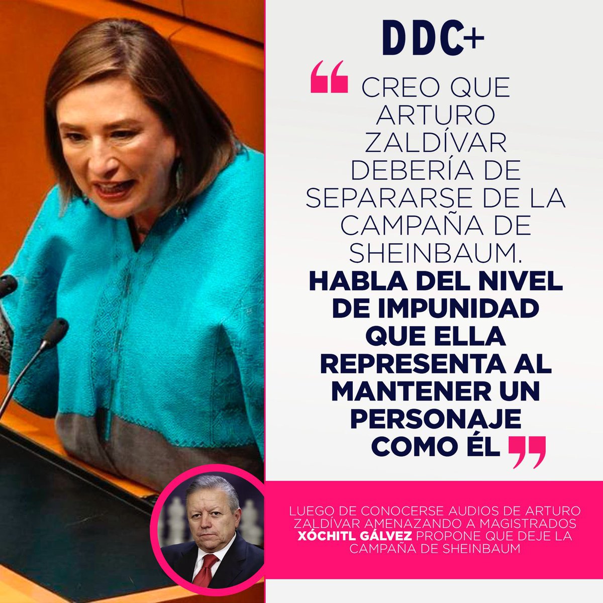 Luego de que se filtraran audios en los que Arturo Zaldívar amenazaba a magistrados, la candidata presidencial Xóchitl Gálvez sugiere que deje la campaña de Claudia Sheinbaum . 😯
