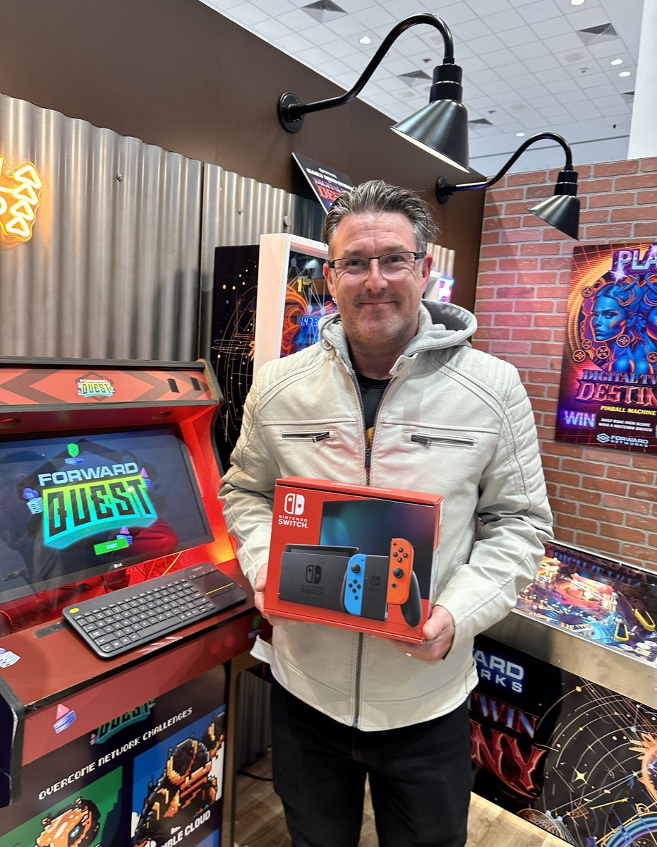 Congratulations to our Nintendo Switch winner for Day 1 at #RSAC! We're giving out one today and tomorrow as well! Come by Booth 3202 to play our pinball game, Digital Twin Destiny, for your chance to win and see a live demo of digital twin technology. bit.ly/4bpEVHk