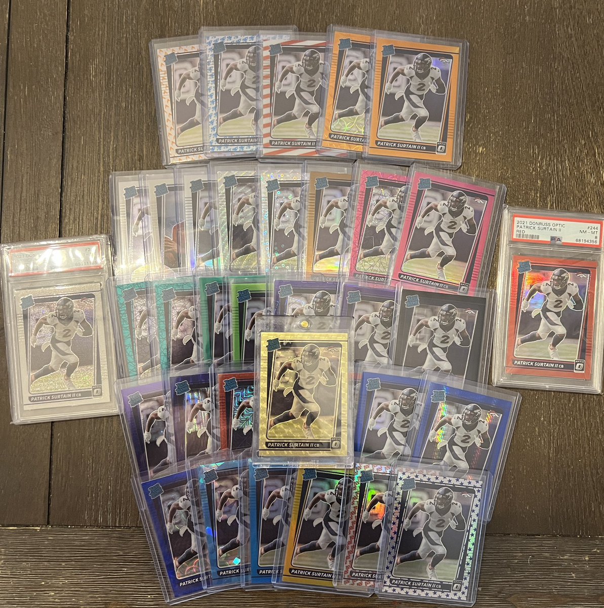 I felt like a kid on Christmas morning when I got the mail today! My PS2 optical rated rookie rainbow is now 100% on the retail and hobby checklists!  Rainbow collecting nowadays is a grind because of all the parallels but the chase keeps the hobby fun! #thehobby #ratedrookie