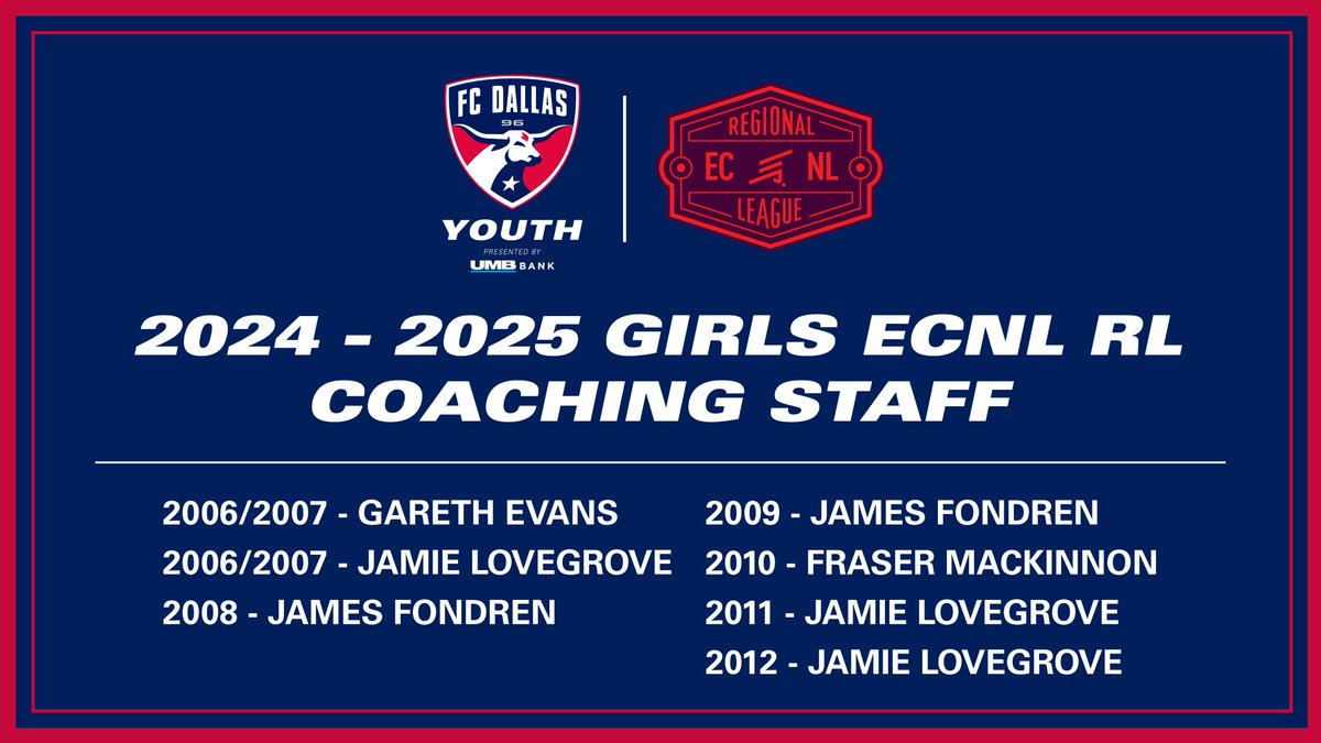 Introducing the 2024-2025 Boys & Girls ECNL RL coaching lineups!