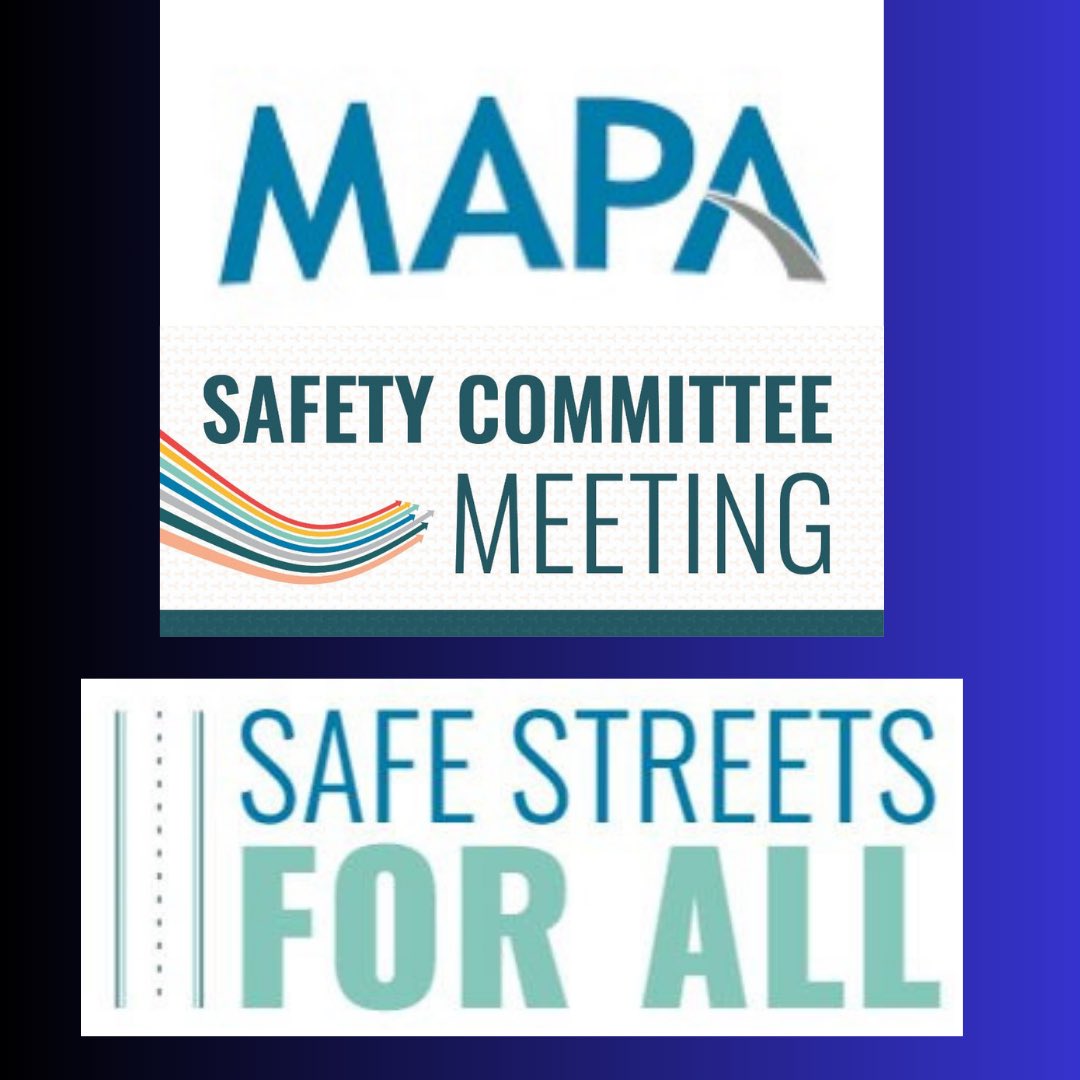 I’m curious, when it comes to road safety, what’s the most important opprotunity or challenge to you??

Today I joined the Omaha-Council Bluffs Metropolitan Area Planning Agency (MAPA) Safety Comittee to kickoff the “Safe Streets For All” project.

#SS4A #MAPA #Omaha