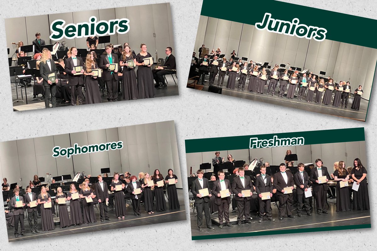 The OHS band had another great concert where each class was presented with their awards. #EagleNationPRIDE