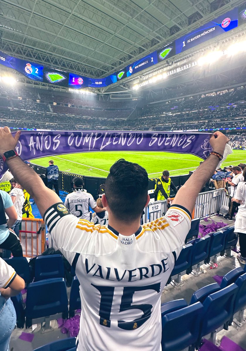 From watching the bus come through while flares got lit into my eyes, watching the Bernabeu erupt to support the team when we went down, to watching Joselu become a Real Madrid Legend…. I am still in denial of what I experienced. I wish & manifest it for every Madridista 🤍