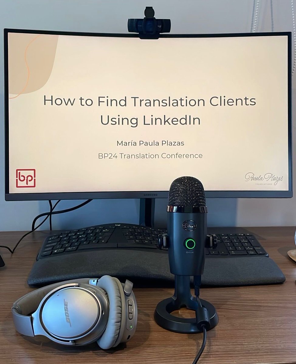 Today I gave an online workshop at BP Translation Conferences. Sharing knowledge with colleagues is incredibly rewarding, and it's one of the reasons I'm passionate about attending translation conferences and participating as a speaker whenever I can.