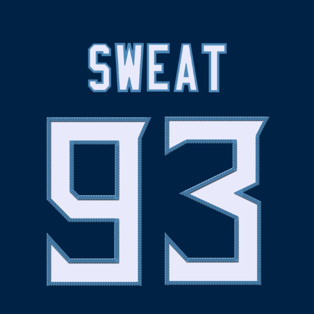 Tennessee Titans DL T'Vondre Sweat is wearing number 93. Last assigned to Shakel Brown. #TitanUp